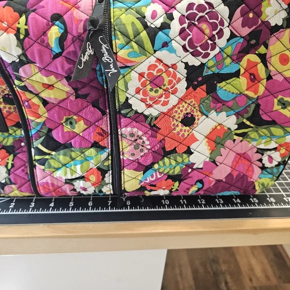 Multicolored Floral Lrg Vera Bradley Double Zip Backpack In Va Va Bloom Pattern - Picture 10 of 12